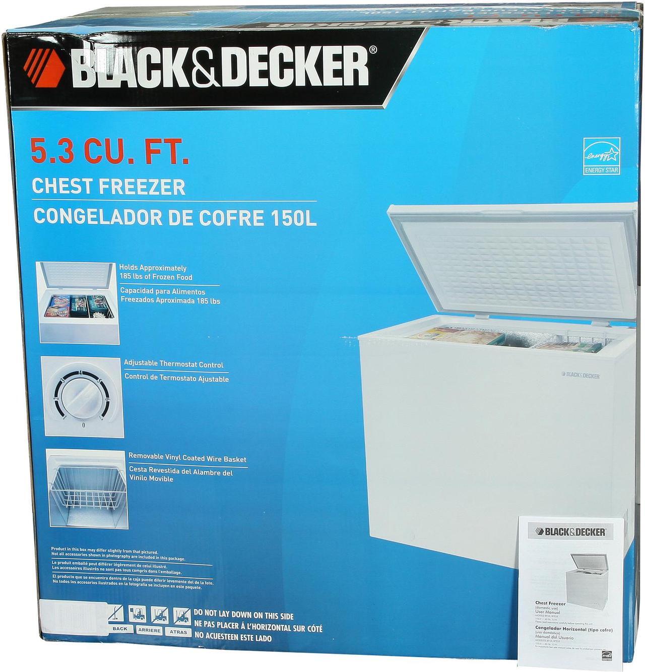 Alt view image 7 of 7 - Black & Decker 5.3 Cu. Ft. 5.3 Cu. Ft. Chest Freezer White BFE53