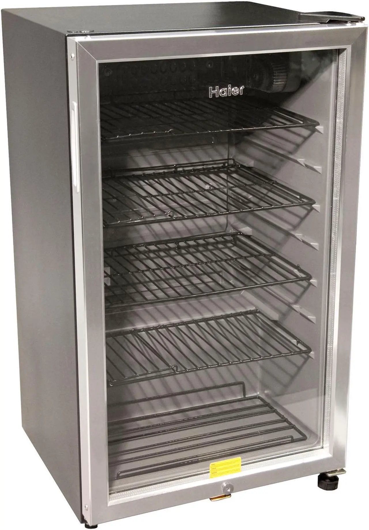 Main image of Haier HC125FVS 125 Can Beverage Center With Automatic Interior Light Black