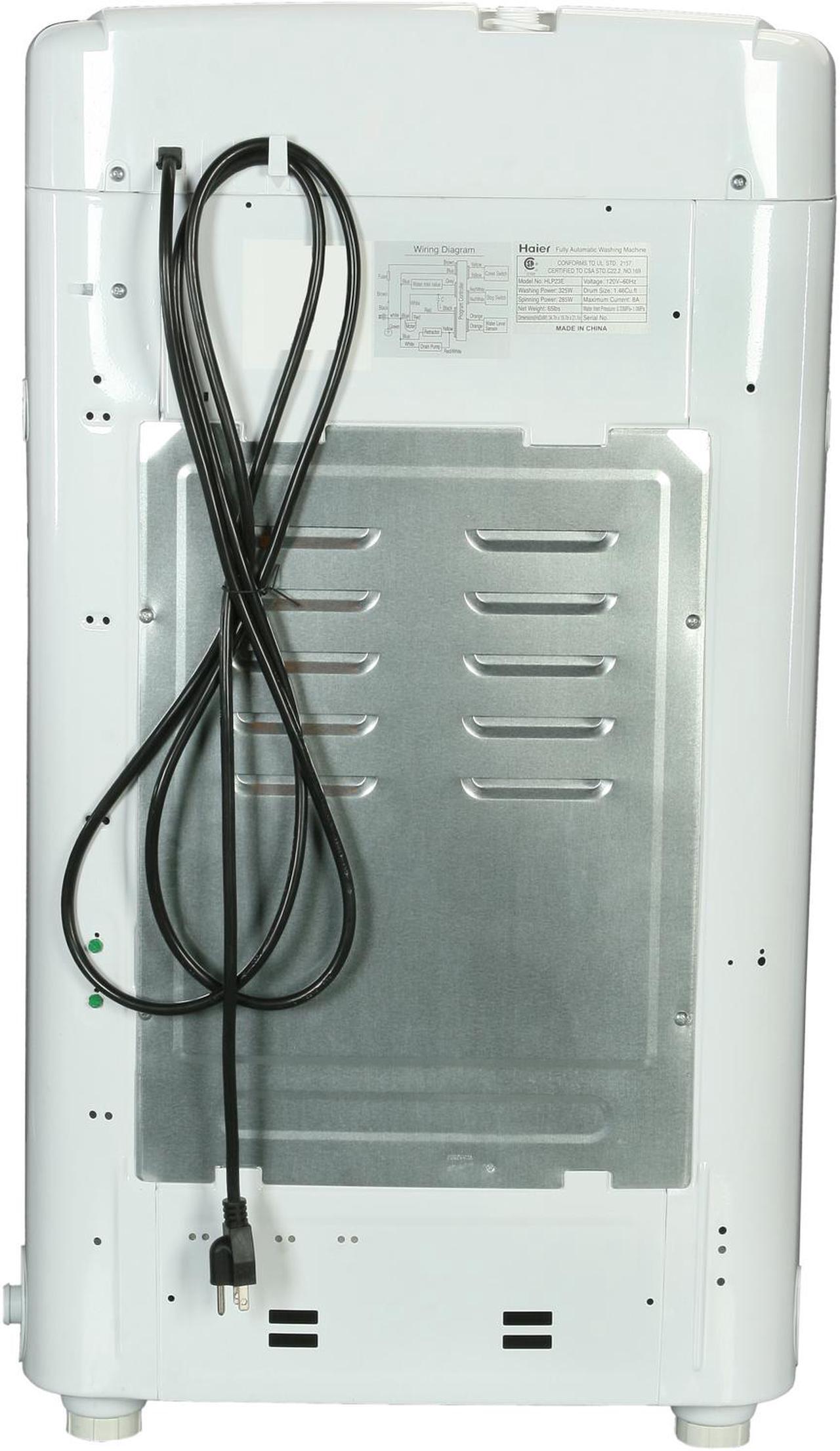 Alt view image 6 of 10 - Haier HLP23E White 1.46 cu. ft. Top-Loading Electronic Touch Pulsator Washing Machine
