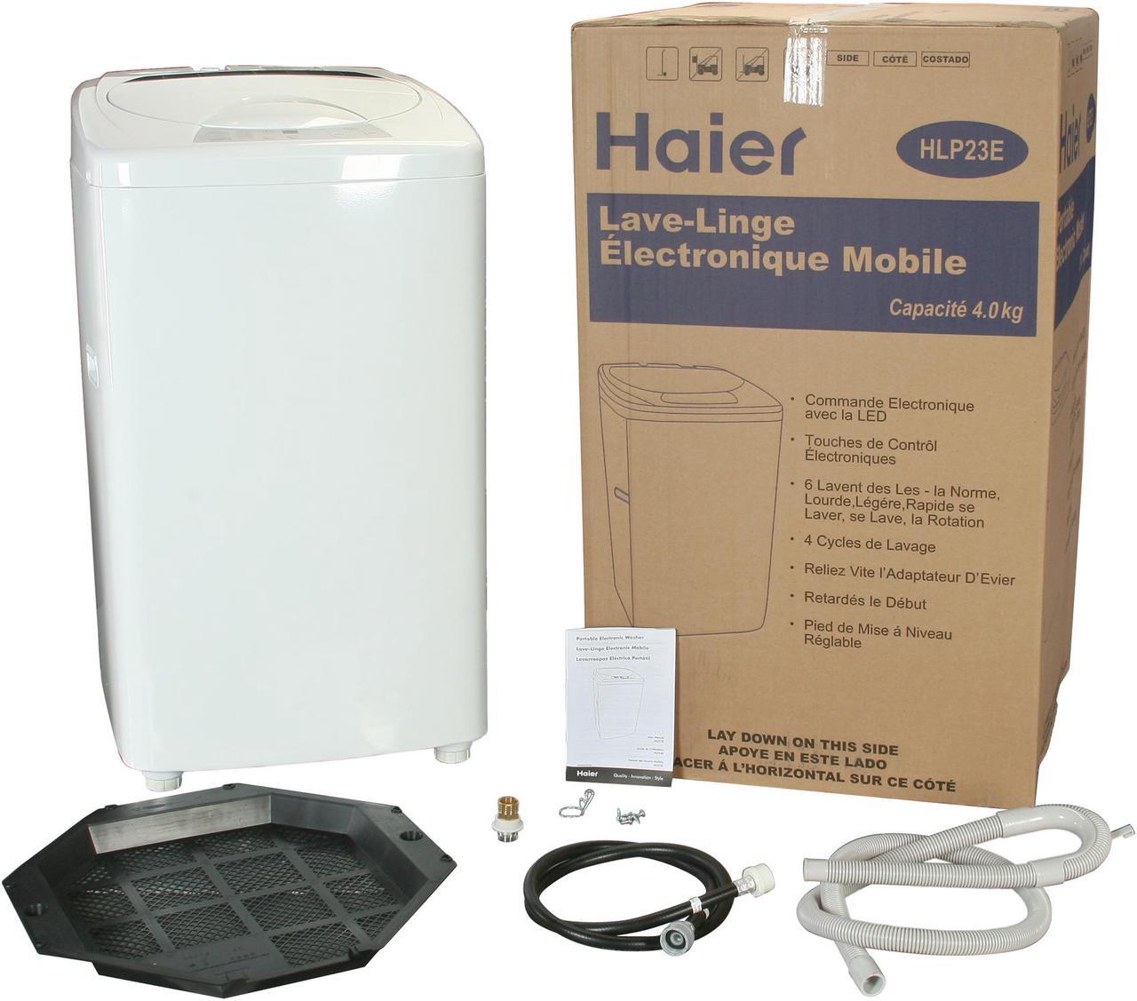 Alt view image 10 of 10 - Haier HLP23E White 1.46 cu. ft. Top-Loading Electronic Touch Pulsator Washing Machine