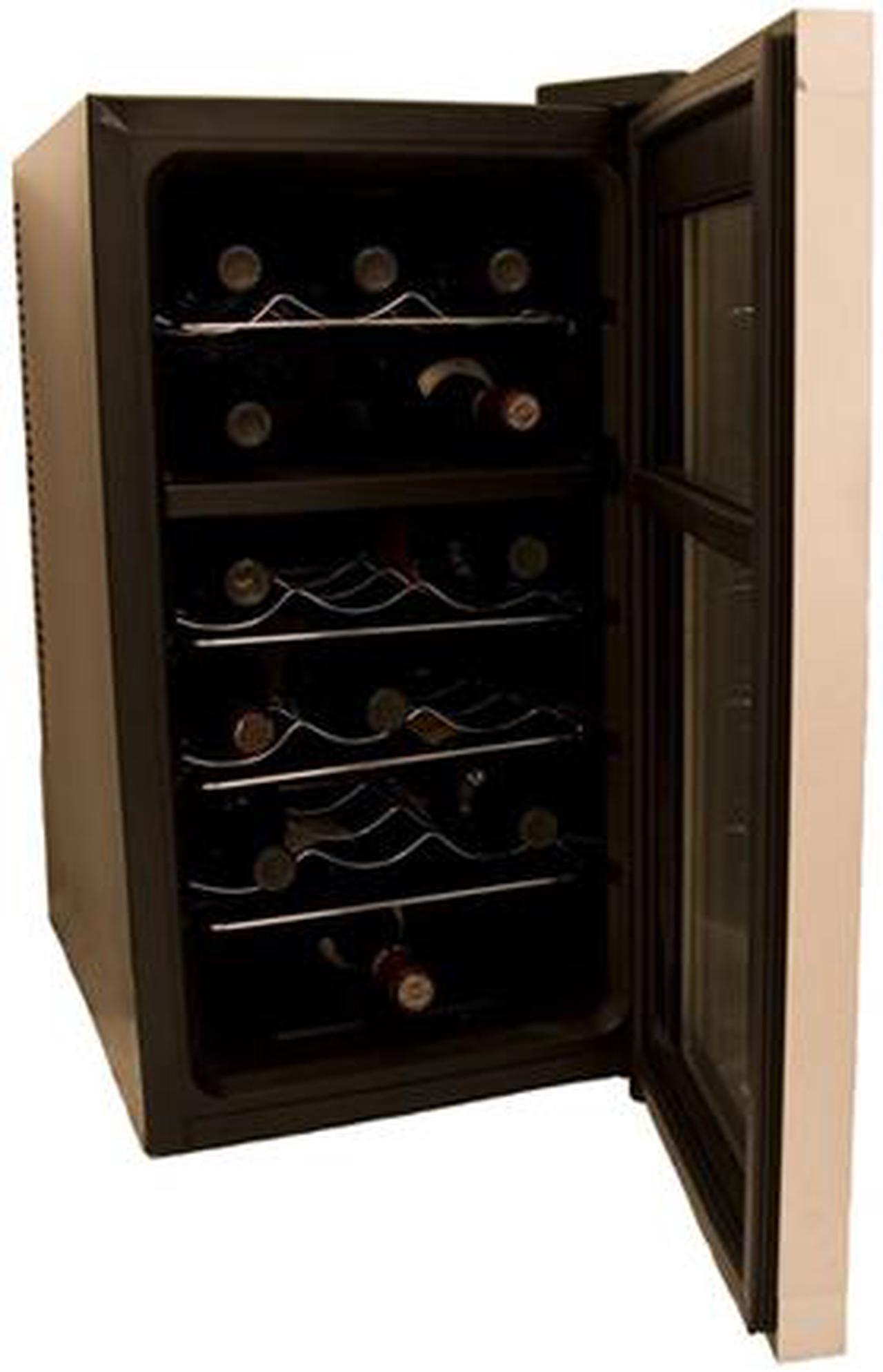 Alt view image 2 of 2 - Haier HVTS18DABB 18-Bottle Dual-Zone Wine Cellar with Touch Screen Controls Black