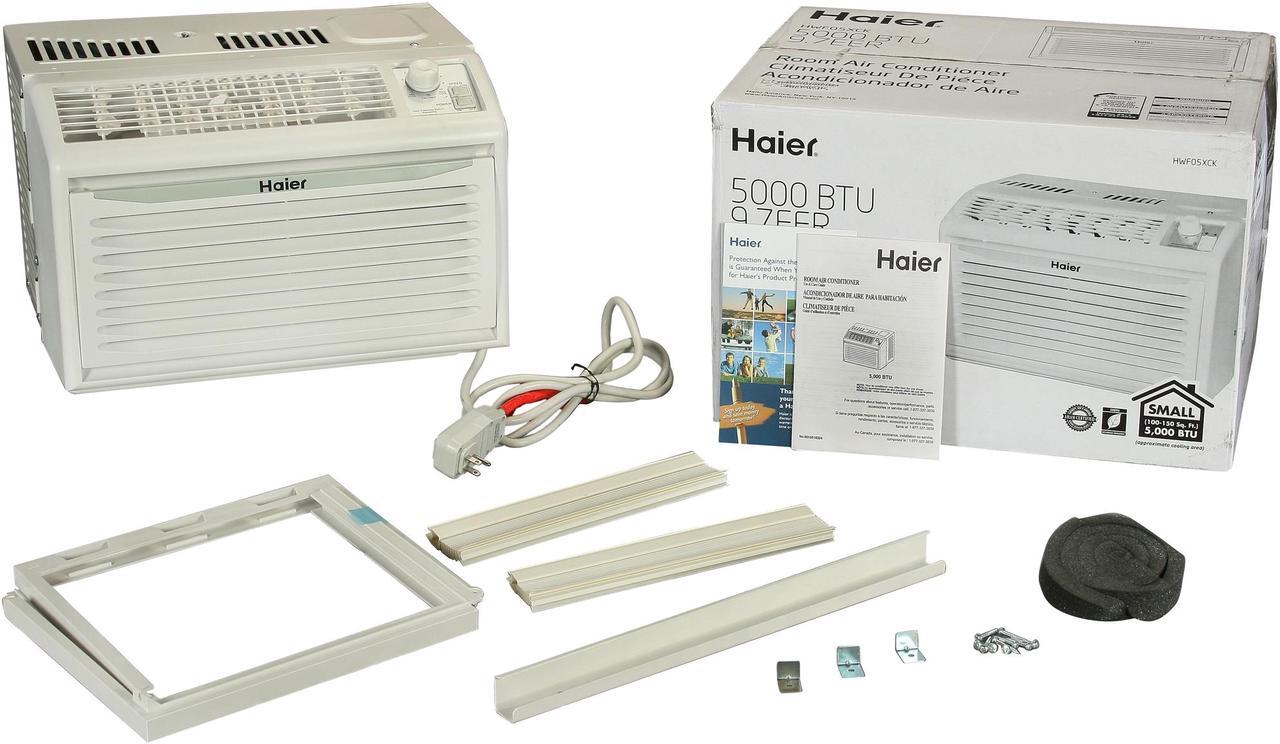 Alt view image 5 of 5 - Haier HWF05XCK 5,000 Cooling Capacity (BTU) Window Air Conditioner