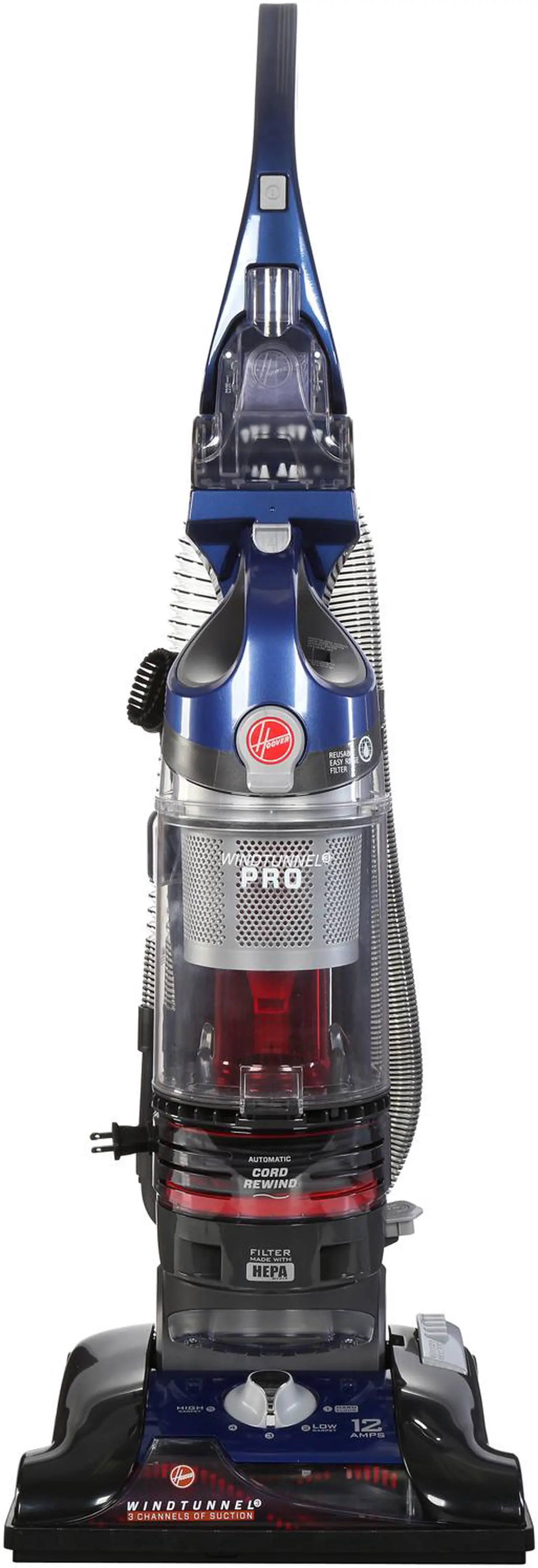 Alt view image 3 of 9 - Hoover WindTunnel 3 Pro Bagless Upright Vacuum Carpet Cleaner (Lightly )