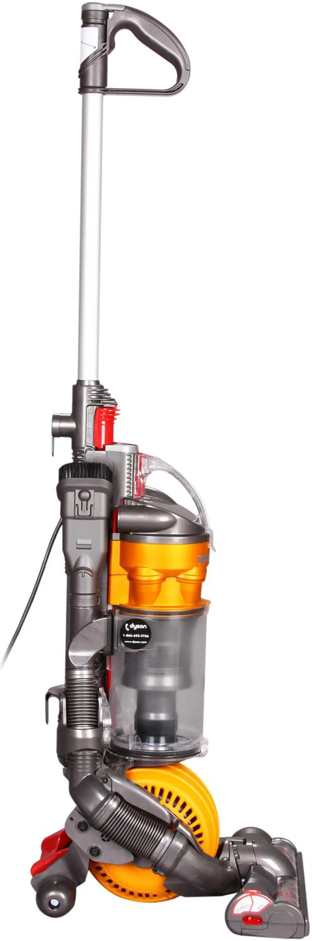 Alt view image 3 of 8 - Dyson DC24 Ball All-Floors Upright Vacuum Cleaner Orange