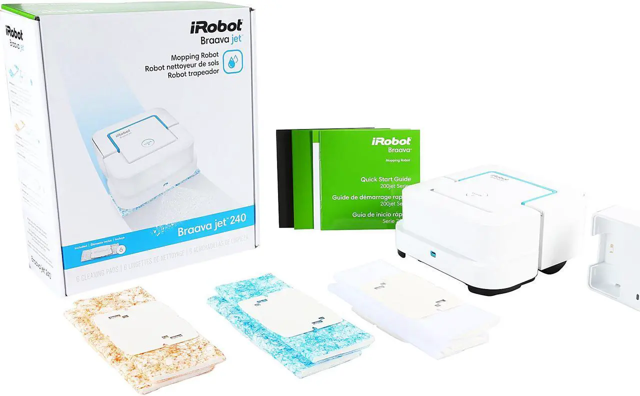 Alt view image 11 of 10 - iRobot Braava Jet 240 Mopping Robot