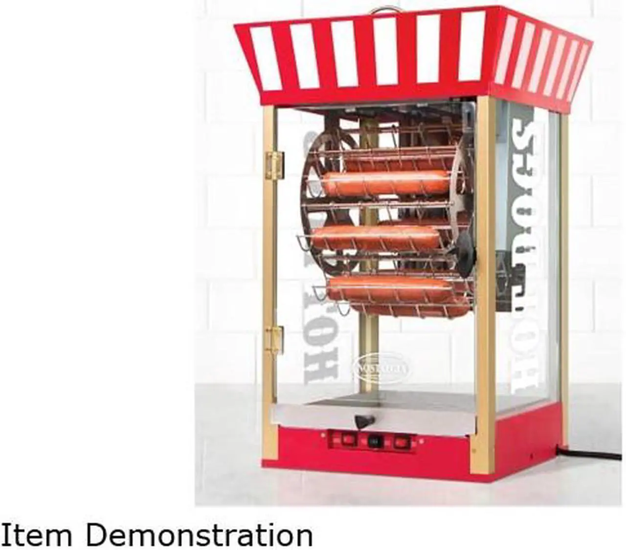Alt view image 2 of 7 - Nostalgia HDF510 54-Inch Tall Hot Dog Ferris Wheel Cart