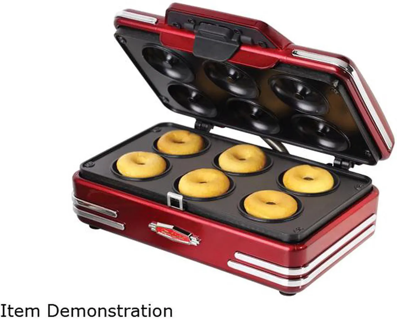 Alt view image 2 of 3 - Nostalgia Electrics RMDM800 Retro Series '50s-Style Mini Donut Maker