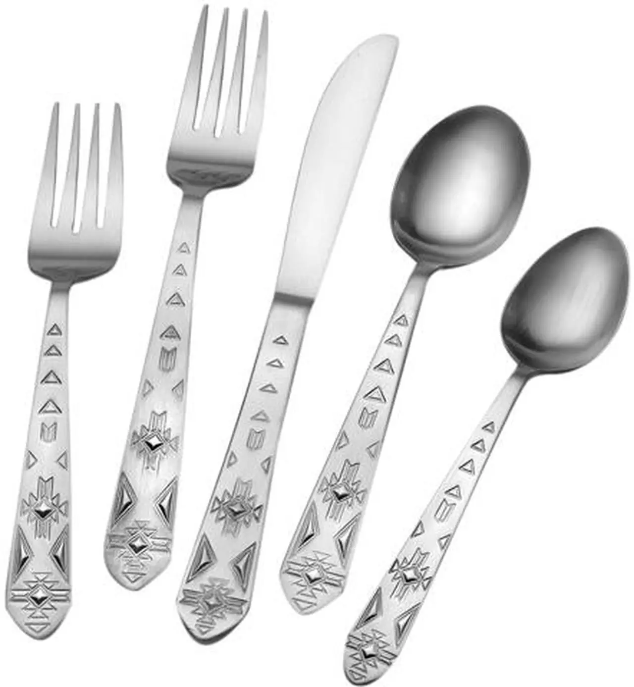 Towle Everyday Pueblo Flatware Service for 8, 42 Piece Set... Towle Everyday Pueblo Flatware Service for 8, 42 Piece Set...