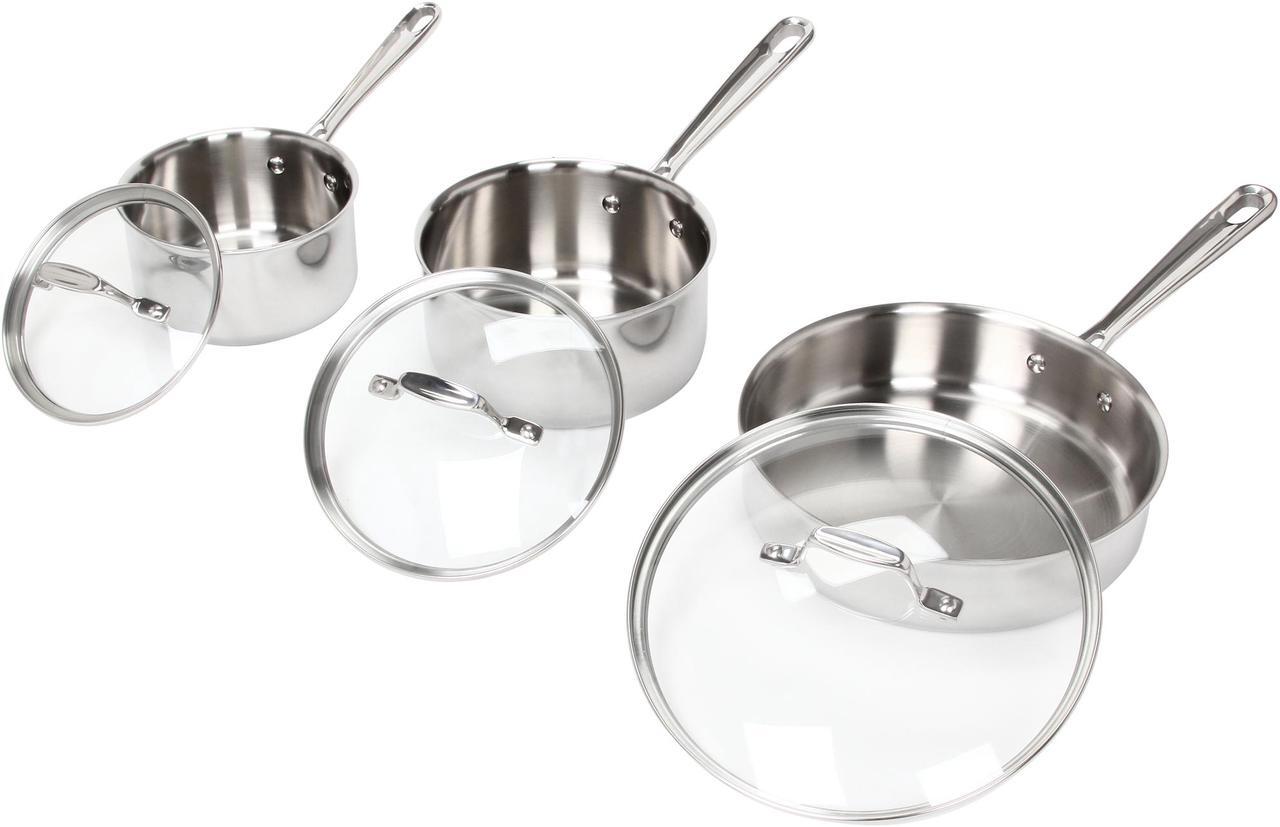Alt view image 2 of 9 - Emeril by All-Cald Pro-Clad Stainless Steel 12-Piece Set