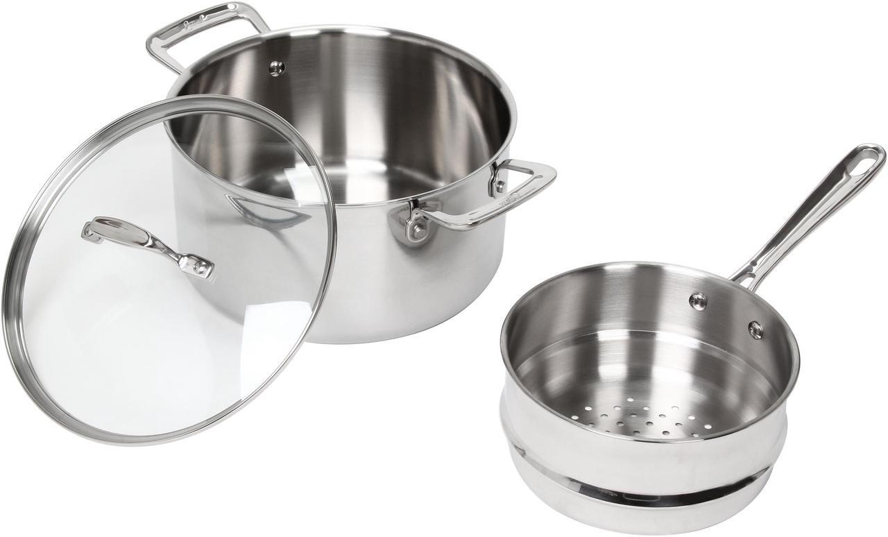 Alt view image 3 of 9 - Emeril by All-Cald Pro-Clad Stainless Steel 12-Piece Set