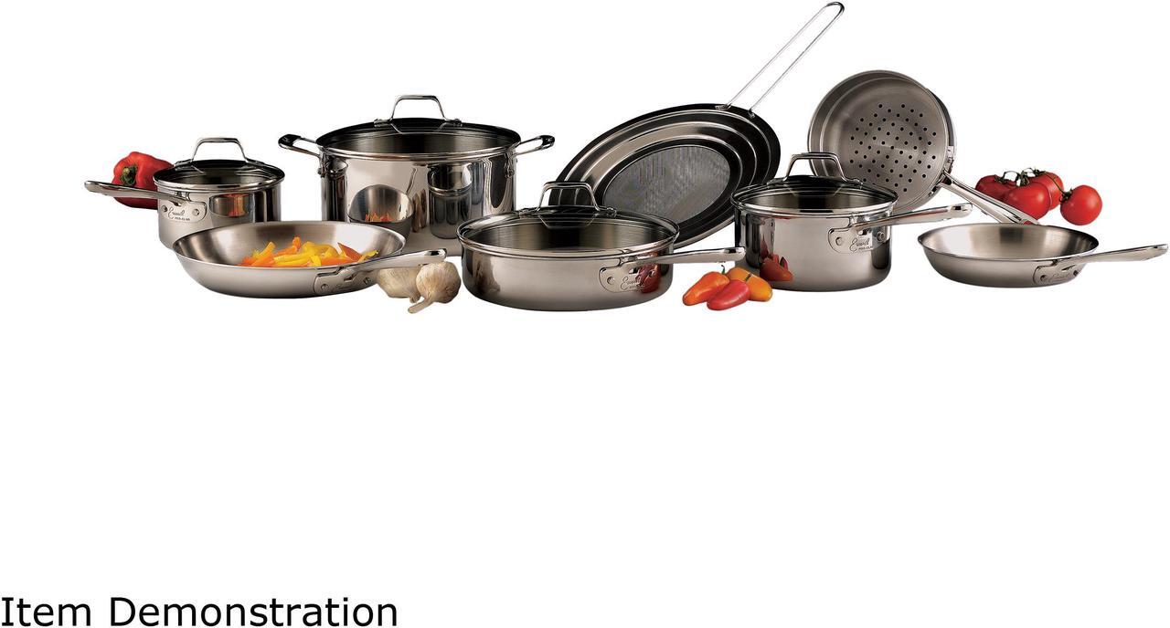 Alt view image 8 of 9 - Emeril by All-Cald Pro-Clad Stainless Steel 12-Piece Set