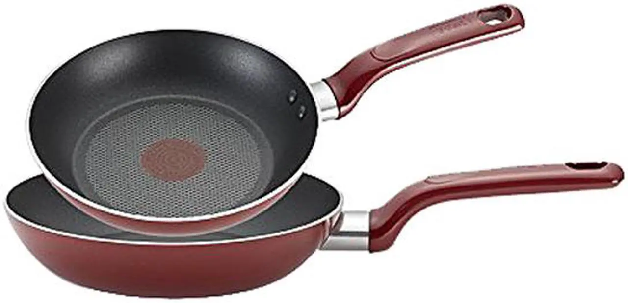 Alt view image 3 of 7 - T-fal C514SE64 Excite Nonstick Thermo-Spot Dishwasher Safe Oven Safe PFOA Free Cookware Set, 14-Piece, Red