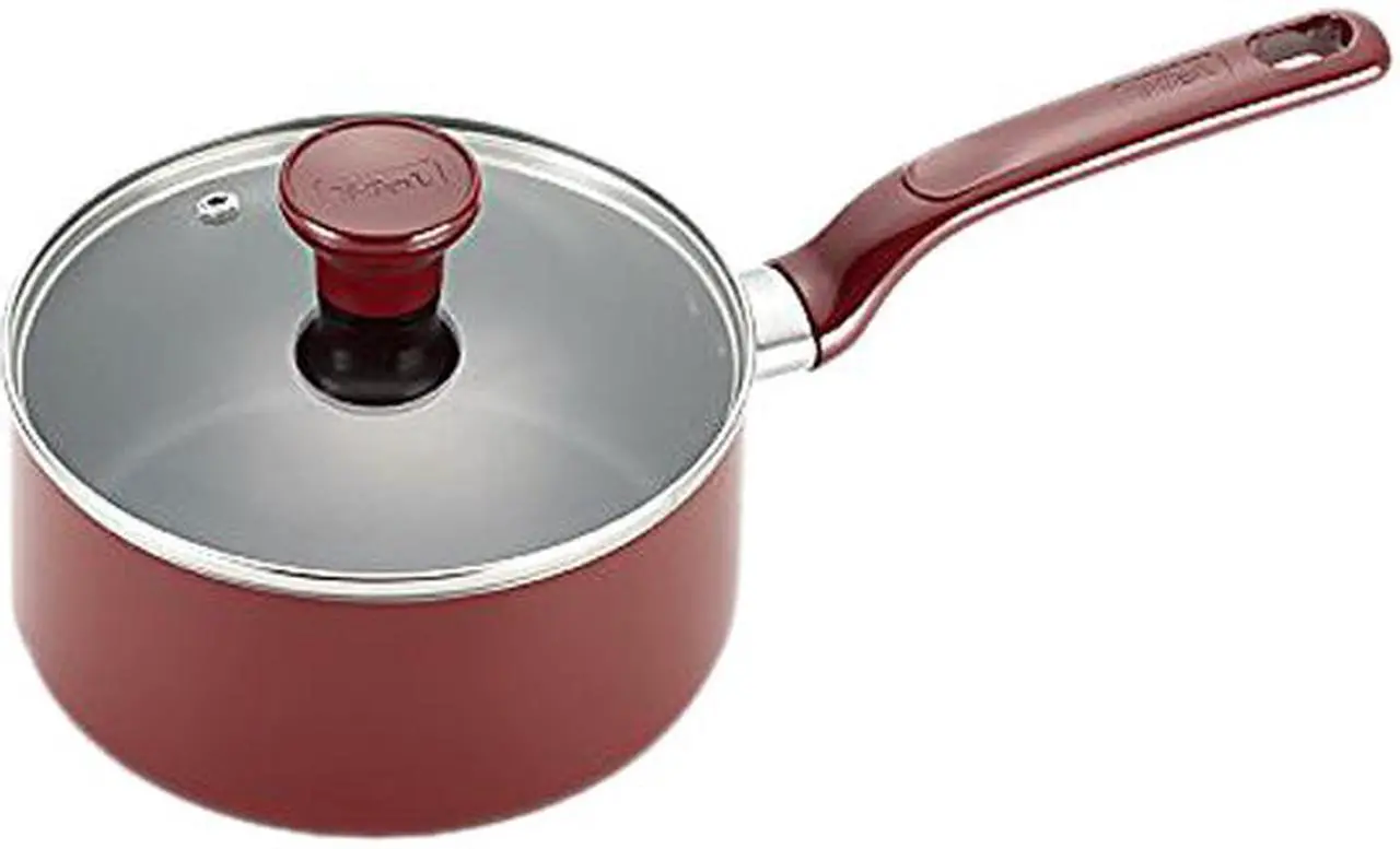 Alt view image 5 of 7 - T-fal C514SE64 Excite Nonstick Thermo-Spot Dishwasher Safe Oven Safe PFOA Free Cookware Set, 14-Piece, Red