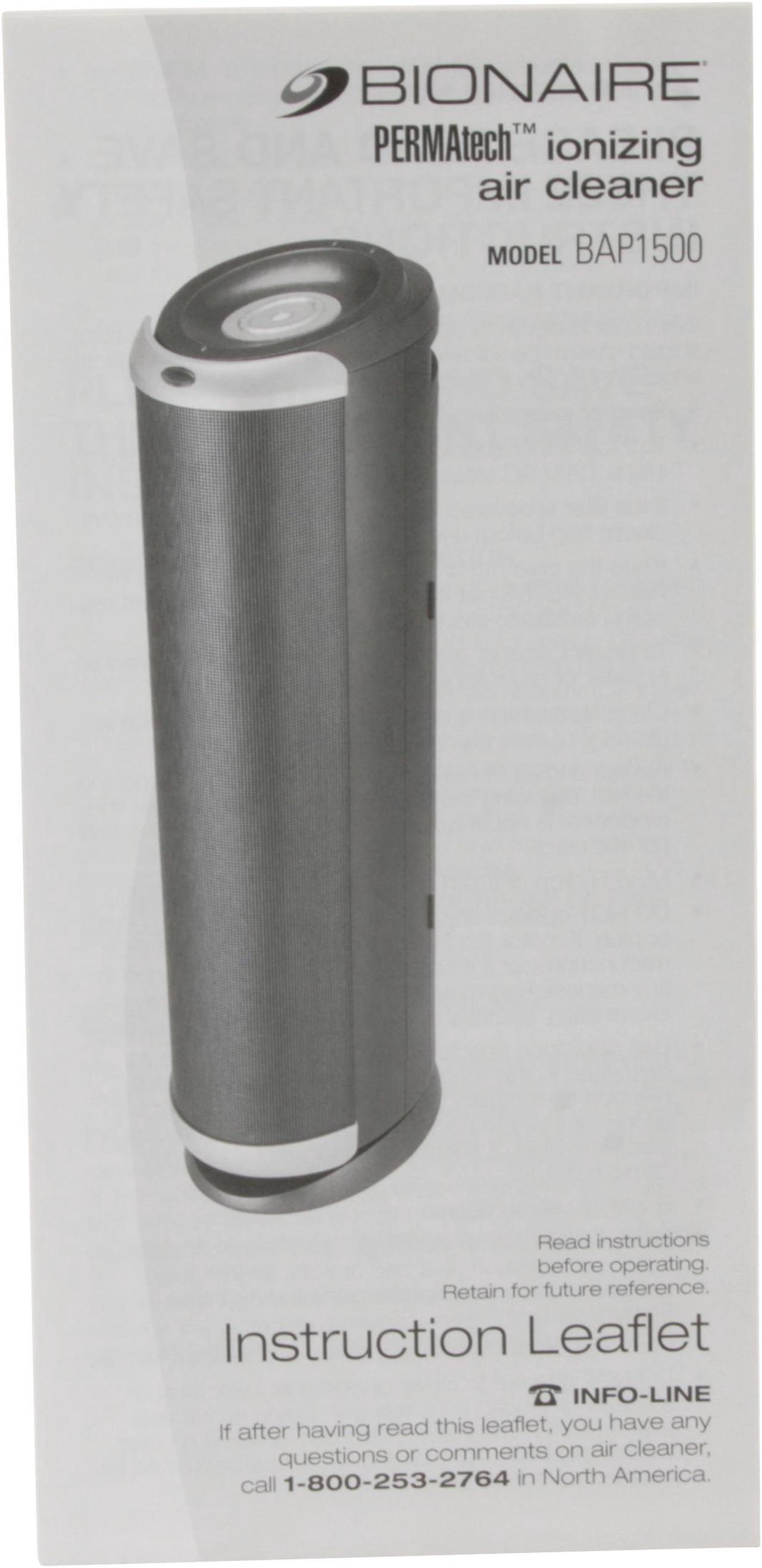 Alt view image 12 of 14 - Bionaire BAP1500 PERMAtech Tower Air Cleaner