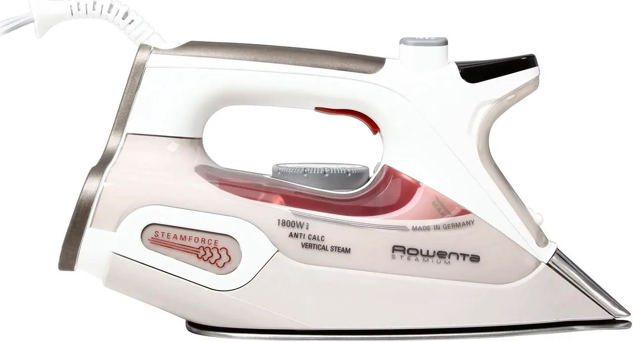 Alt view image 3 of 8 - Rowenta DW9081 Steamium Steam Iron with Stainless Steel Soleplate, 1800-watt Beige