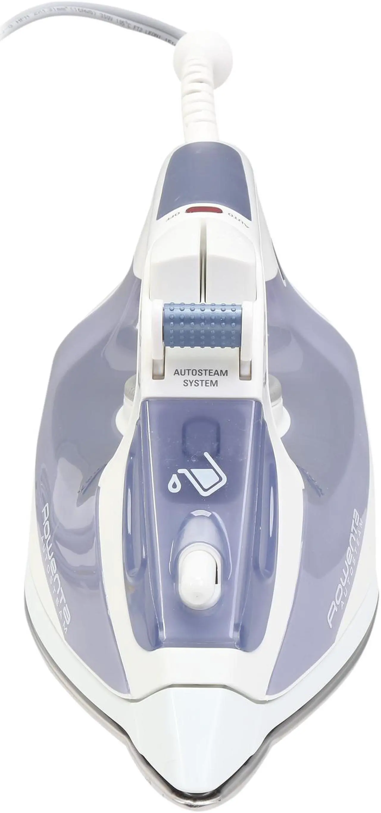 Alt view image 5 of 8 - Rowenta DW4060 Auto Steam Iron with Airglide Stainless Steel Soleplate Auto-off Anti-Scale, 1700-Watt, Blue