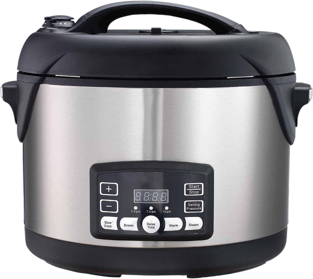 Main image of Big Boss 8698 Stainless Steel Oval Pressure Cooker - 8.5qt