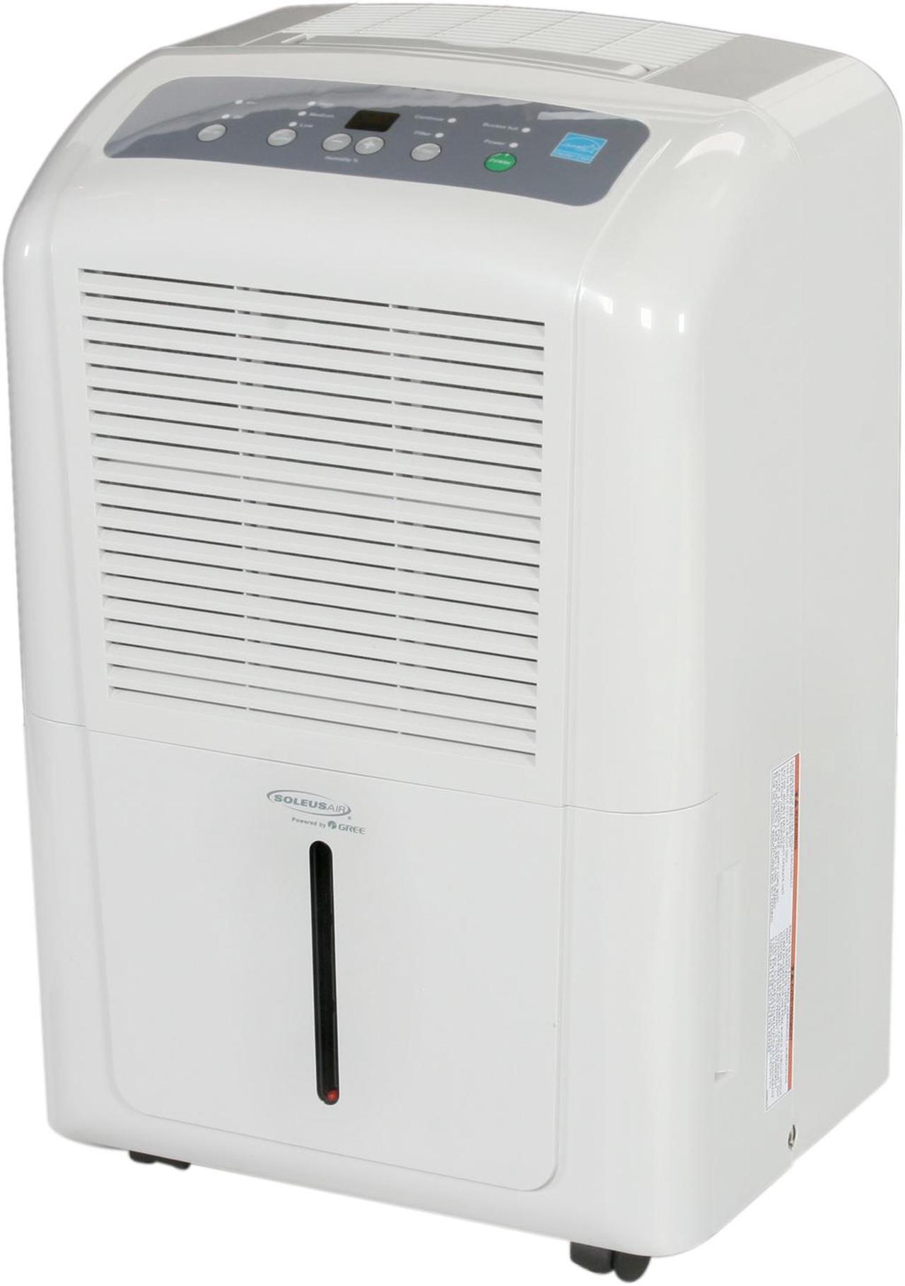 Main image of Soleus Air DP1-70-03 Humidistat 70-pint Portable Dehumidifier White