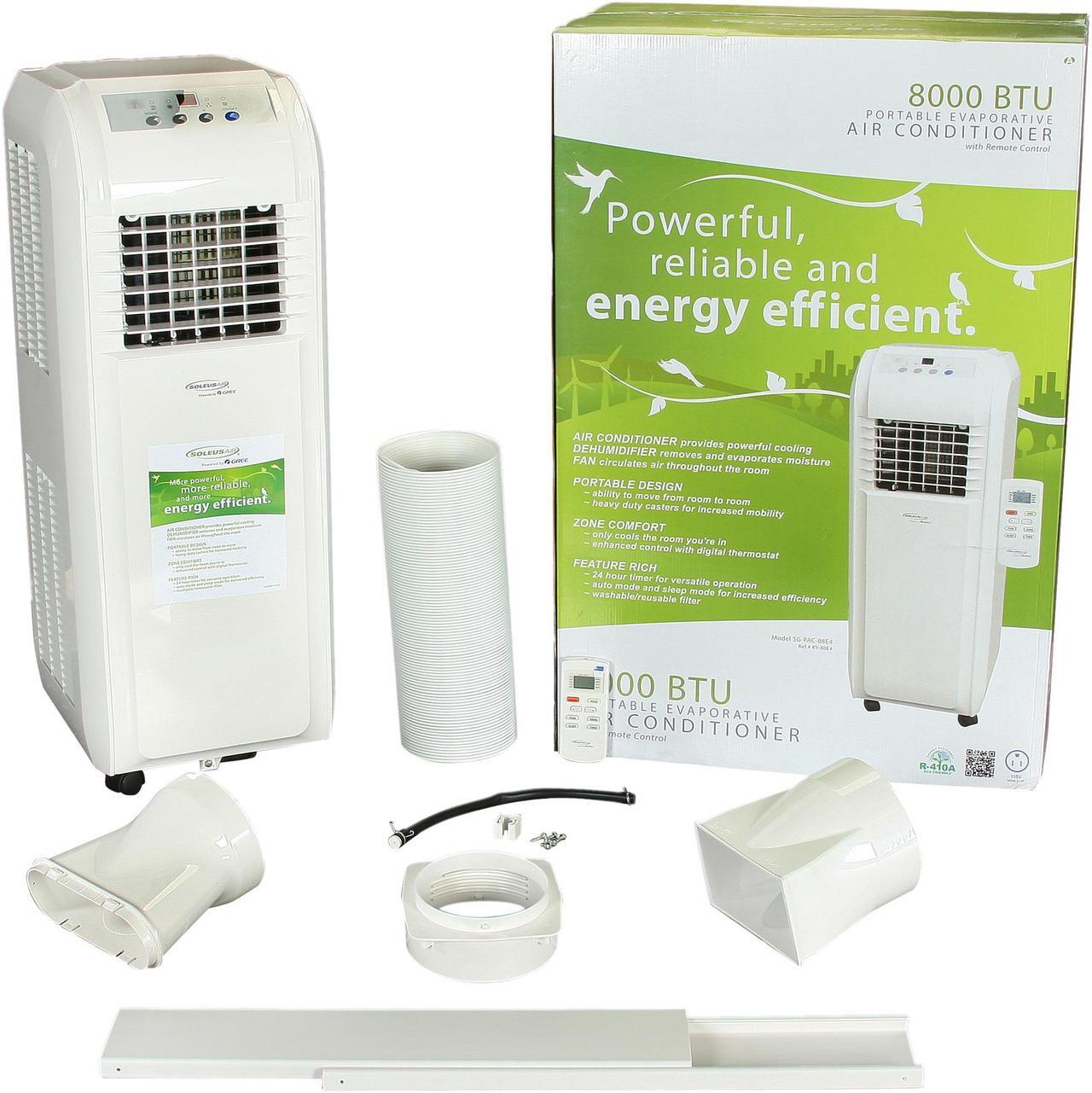 Alt view image 7 of 7 - SOLEUSAIR Portable Air Conditioner 8,000 BTU, KY80