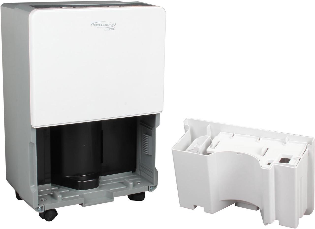 Alt view image 6 of 7 - Soleus Air 45-Pint Portable Dehumidifier, White/Gray HCT-D45E-A