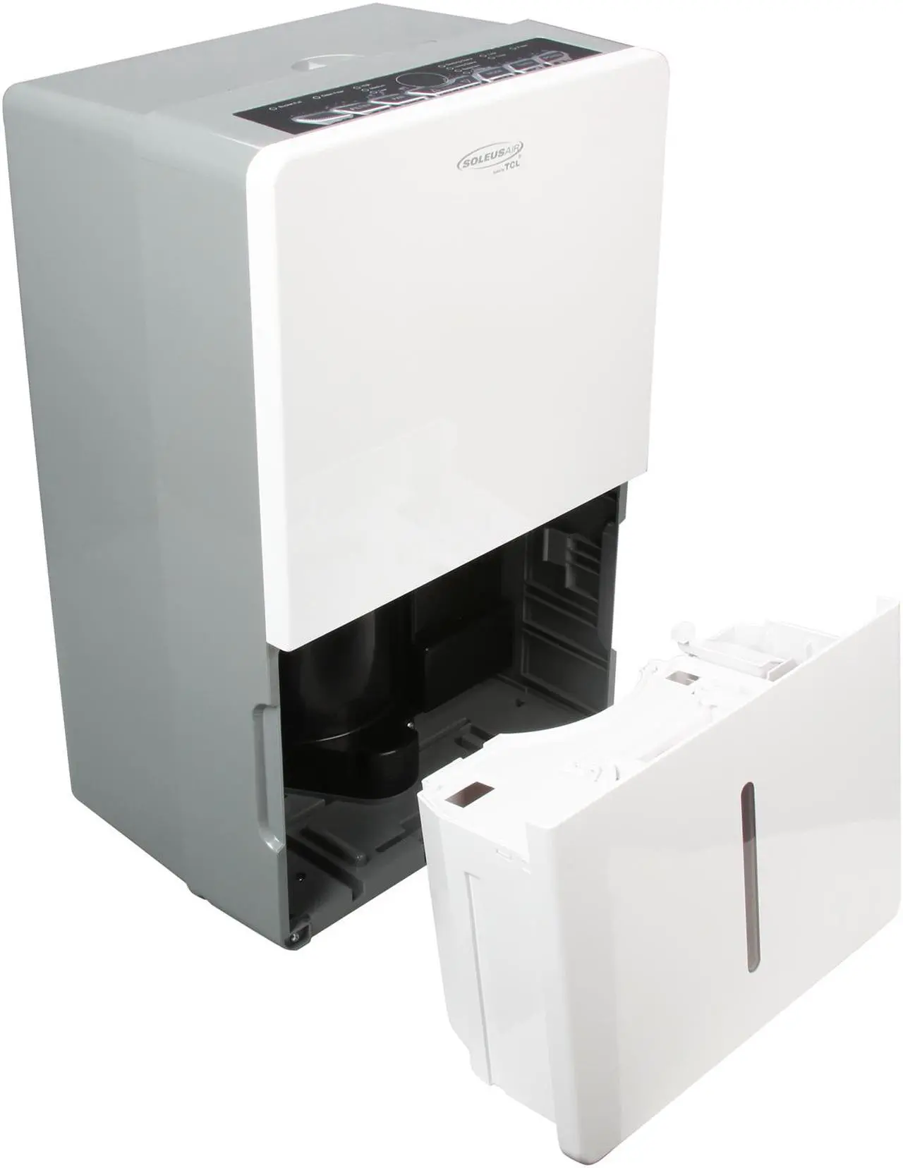 Alt view image 5 of 7 - Soleus Air TDA70E 70 Pint Dehumidifier, 24 Hour Timer and Hose Connector for Continuous Drain, New