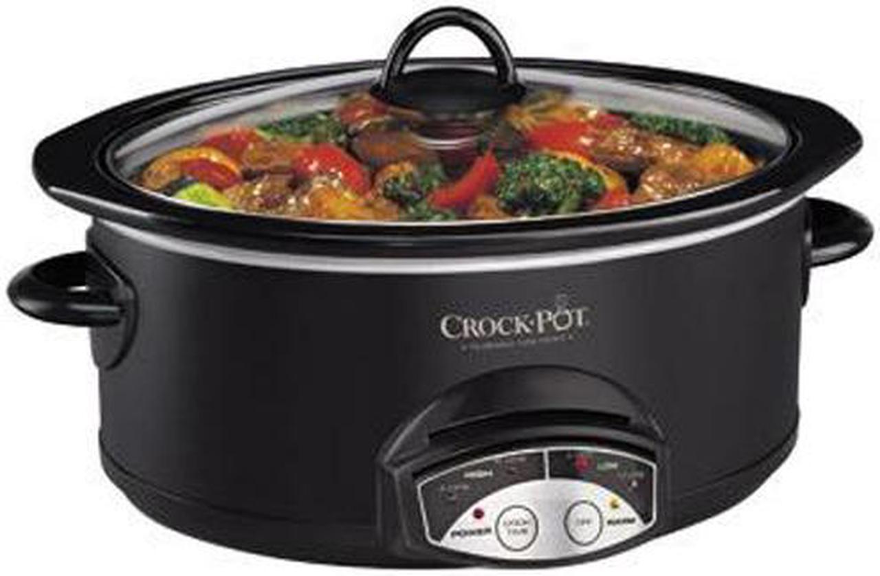 Main image of CROCK-POT SCVP550-B Black 5.5 Qt. Oval Smart Pot