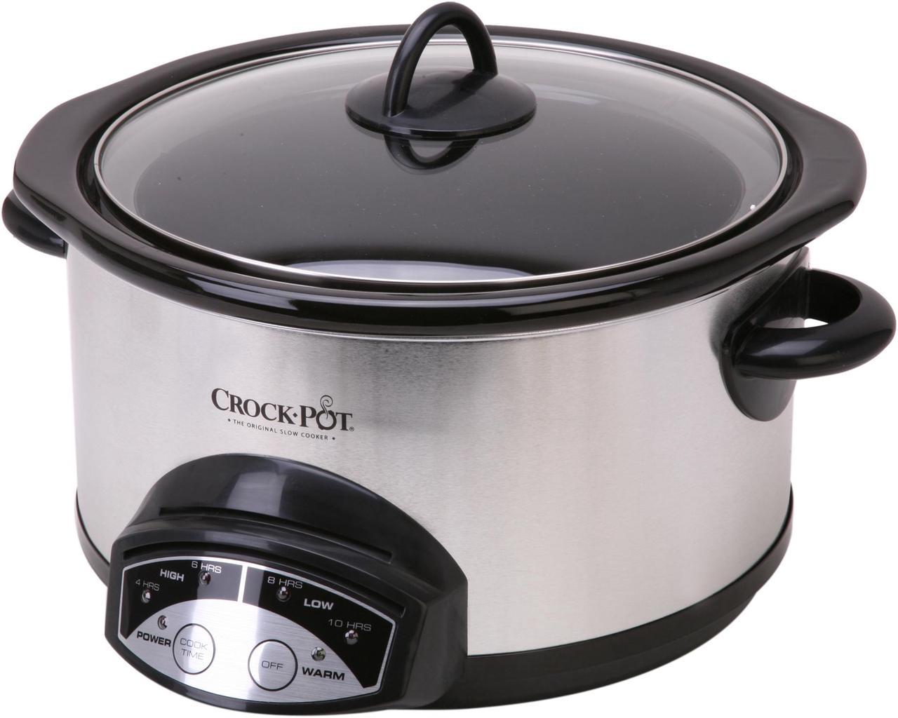 CROCK-POT SCRP500-SP Stainless Steel 5 Qt. 5 Qt. Programmable Slow Cooker