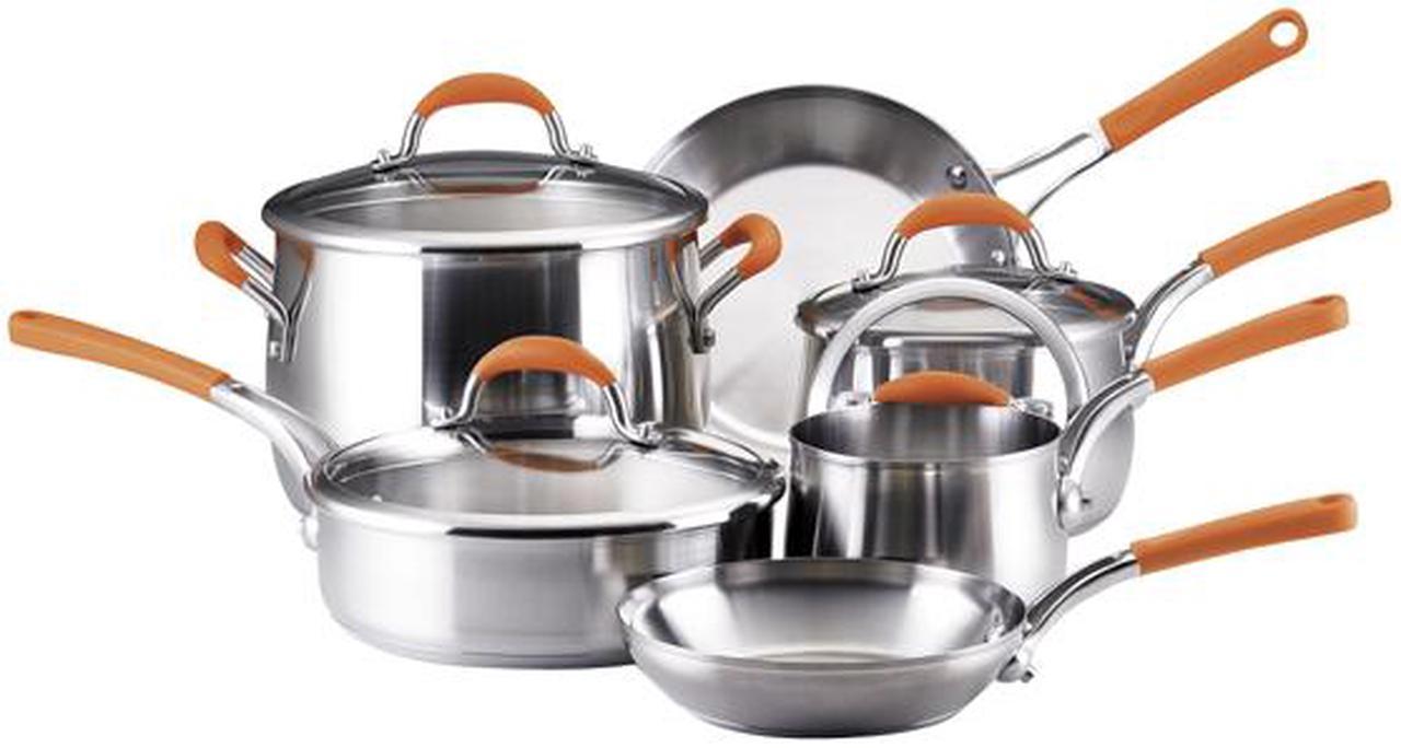 Rachael Ray Stainless Steel 10-Piece Cookware Set