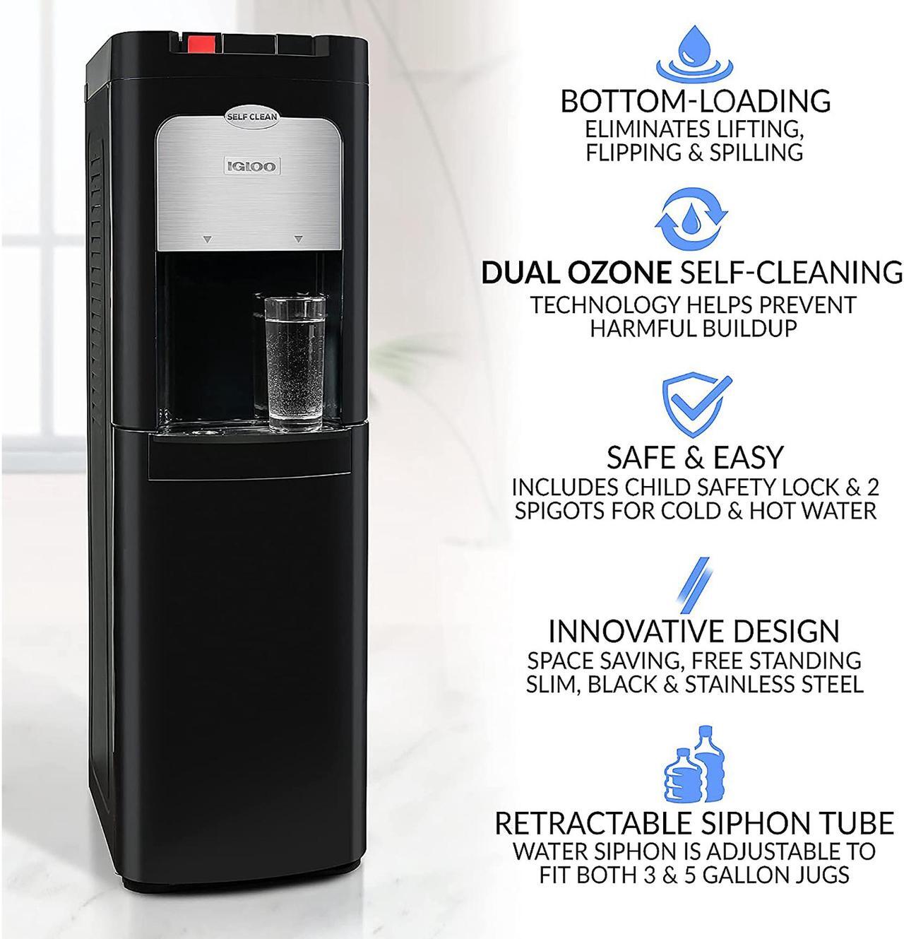 Alt view image 2 of 7 - Igloo IWCBL5OSCLD1CHBKS Countertop Water Cooler Dispenser