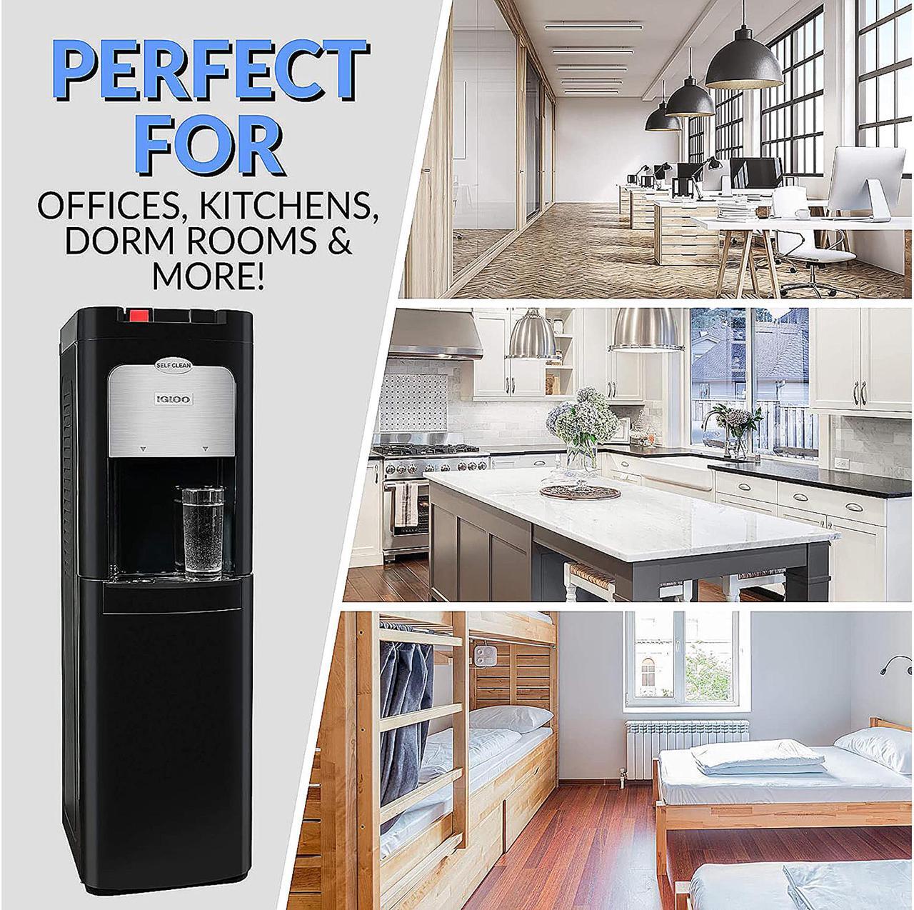 Alt view image 6 of 7 - Igloo IWCBL5OSCLD1CHBKS Countertop Water Cooler Dispenser