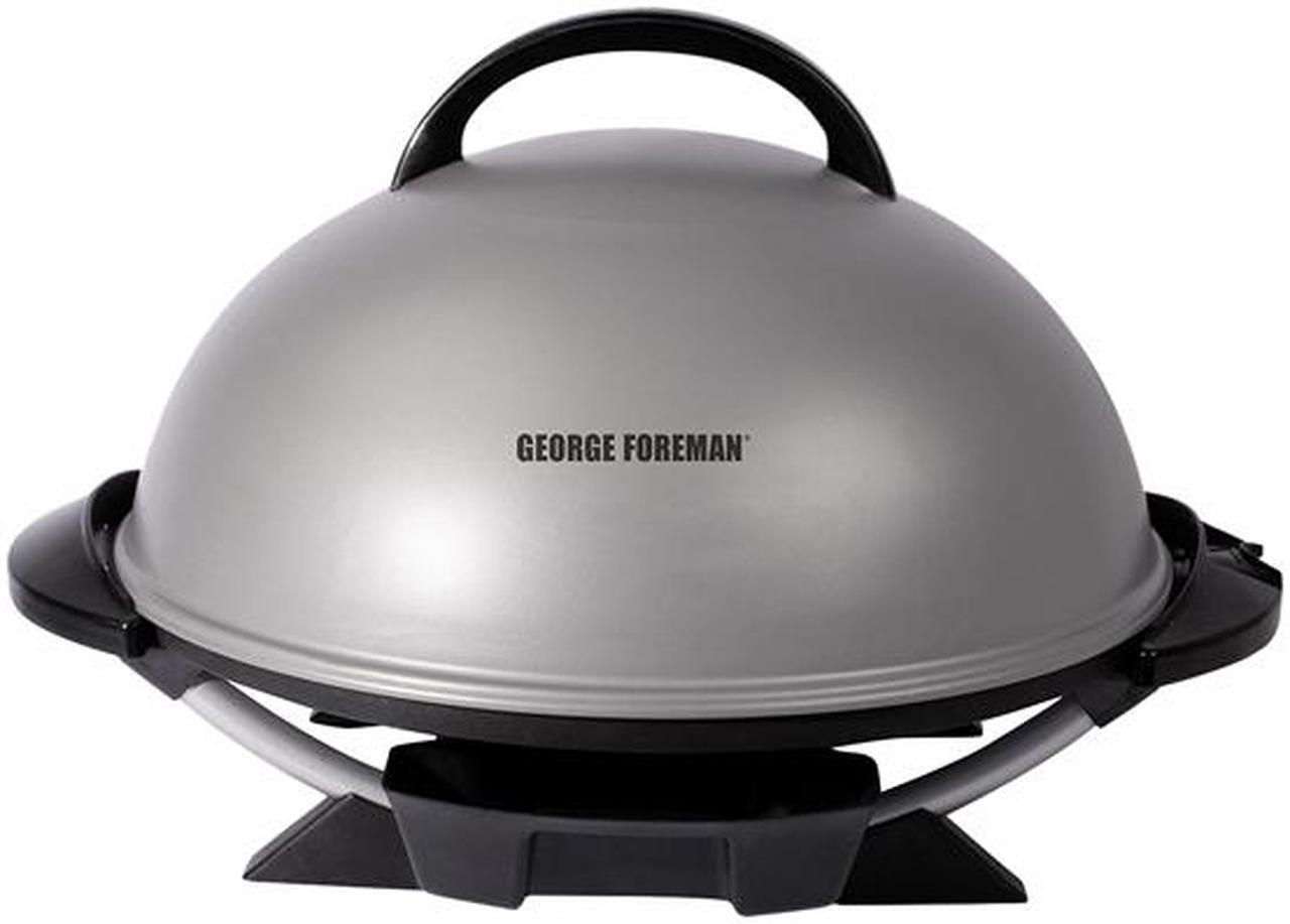 Alt view image 2 of 6 - George Foreman GFO240S 15-Serving Indoor/Outdoor Electric Grill, Silver