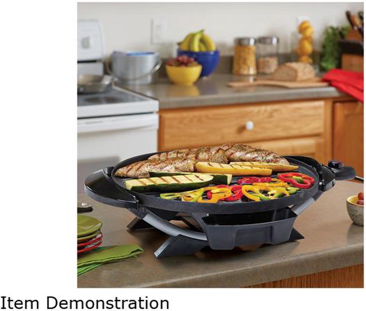 Alt view image 6 of 6 - George Foreman GFO240S 15-Serving Indoor/Outdoor Electric Grill, Silver