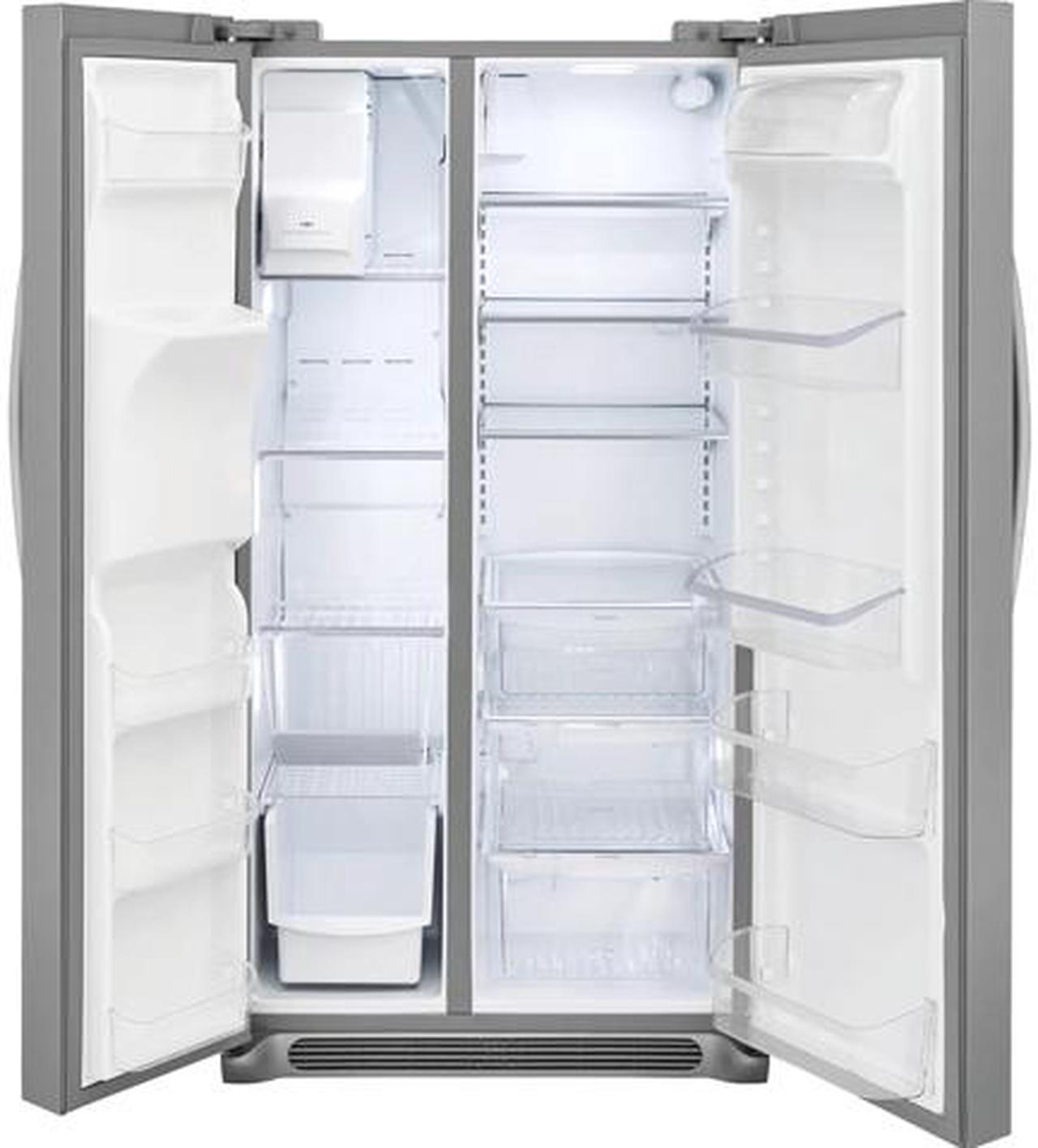 Main image of Frigidaire FRSS2623AD 25.5 Cu. Ft. Side-by-Side Refrigerator - Black Stainless Steel