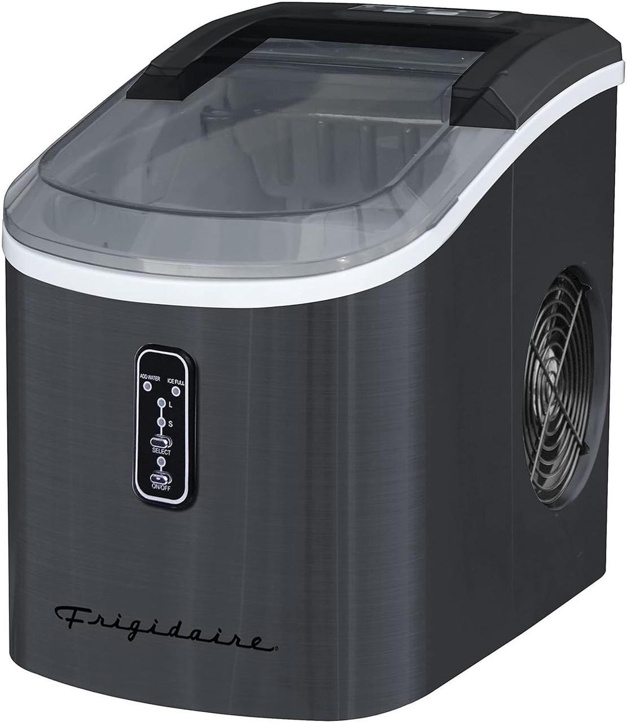 Frigidaire Portable Countertop Compact 26-lb Self Cleaning Ice Maker - Black