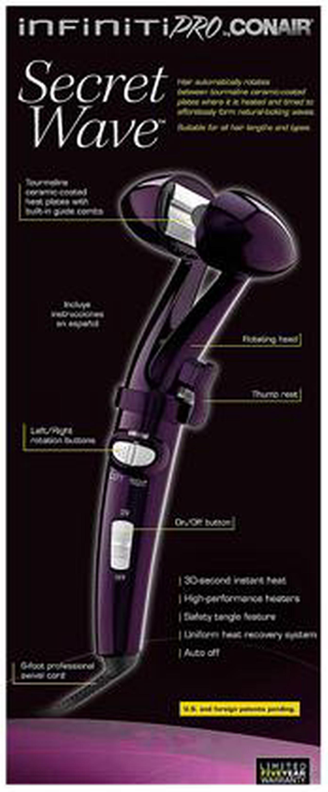 Alt view image 5 of 5 - Conair Secret Wave Infiniti Pro Curling Iron CD204