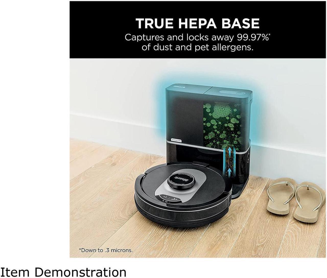 Alt view image 2 of 10 - Shark RV2520A0US AI Ultra Robot Vacuum with XL HEPA Self-Empty Base, Bagless, 60-Day Capacity, LIDAR Navigation, Smart Home Mapping, UltraClean, Perfect for Pet Hair, Compatible with Alexa