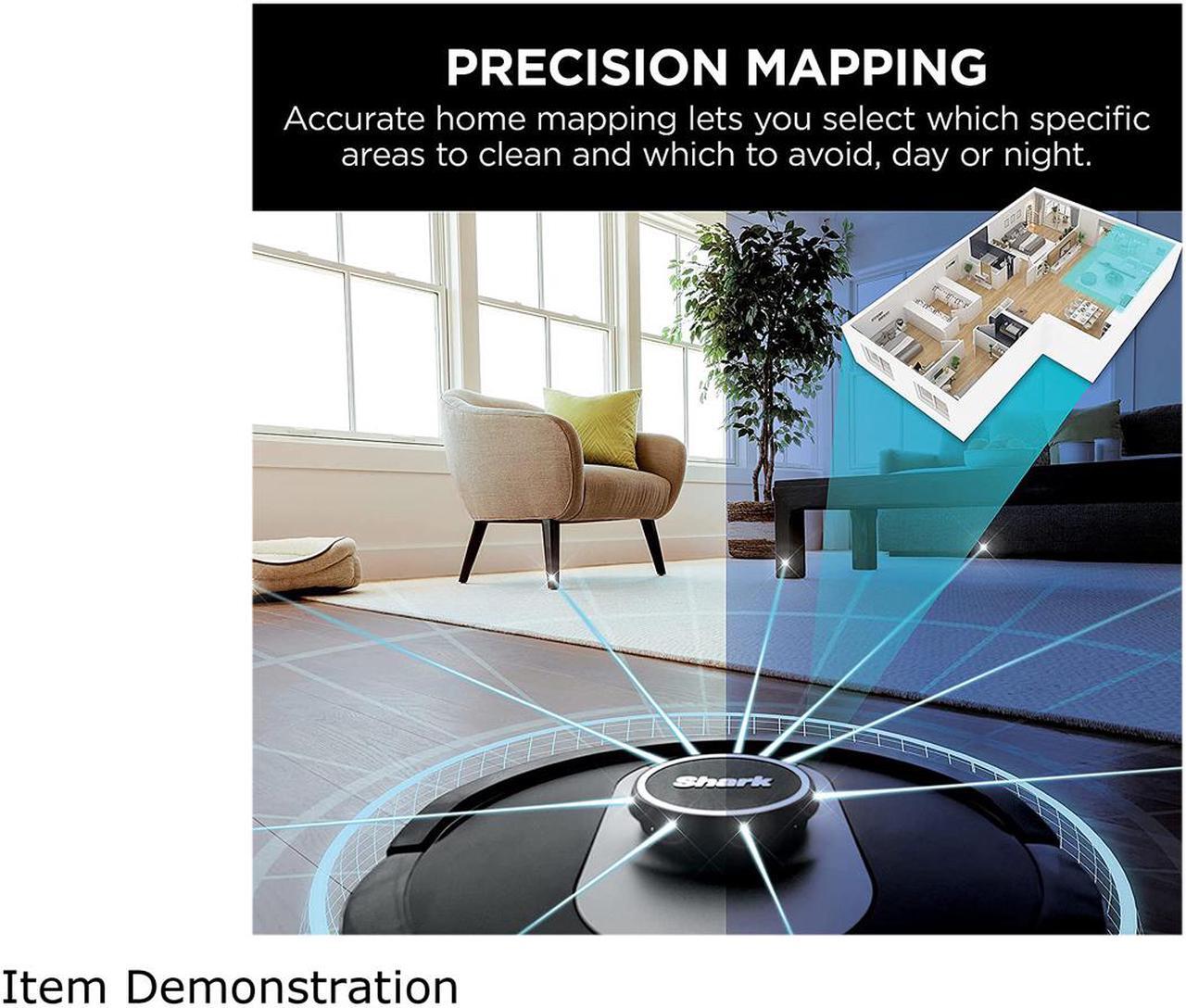 Alt view image 5 of 10 - Shark RV2520A0US AI Ultra Robot Vacuum with XL HEPA Self-Empty Base, Bagless, 60-Day Capacity, LIDAR Navigation, Smart Home Mapping, UltraClean, Perfect for Pet Hair, Compatible with Alexa
