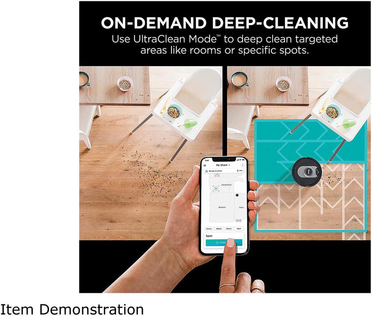 Alt view image 7 of 10 - Shark RV2520A0US AI Ultra Robot Vacuum with XL HEPA Self-Empty Base, Bagless, 60-Day Capacity, LIDAR Navigation, Smart Home Mapping, UltraClean, Perfect for Pet Hair, Compatible with Alexa