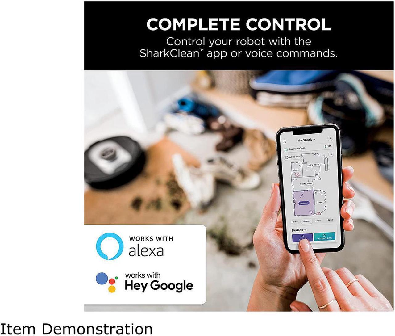 Alt view image 10 of 10 - Shark RV2520A0US AI Ultra Robot Vacuum with XL HEPA Self-Empty Base, Bagless, 60-Day Capacity, LIDAR Navigation, Smart Home Mapping, UltraClean, Perfect for Pet Hair, Compatible with Alexa