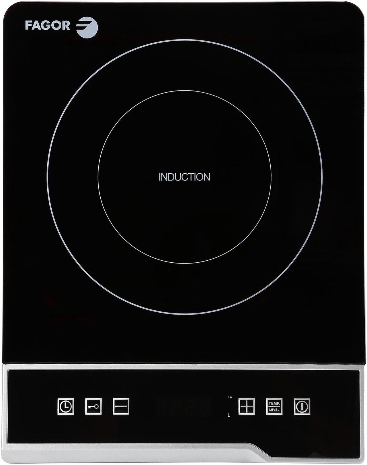 Alt view image 4 of 7 - Fagor Countertop 1300 Watts 8 Power Levels Induction Cooktop