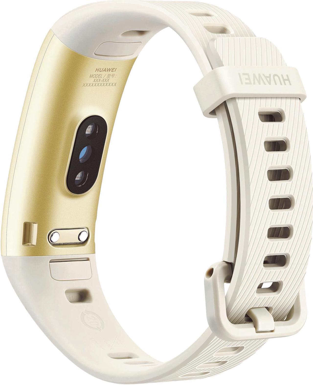 Alt view image 4 of 5 - HUAWEI Band 3 Pro All-in-One Fitness Activity Tracker, 5ATM Water Resistance for Swim, 24/7 Heart Rate Monitor, Built-in GPS, Multi-Sports Mode, Sleep Tracking, Quicksand Gold (Terra-B19)