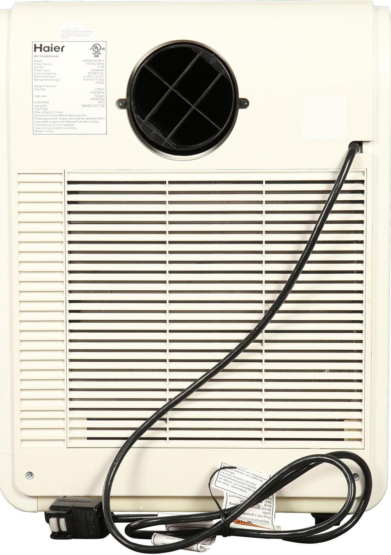 Alt view image 4 of 7 - Haier HPRB08XCM-T 8,000 Cooling Capacity (BTU) Portable Air Conditioner