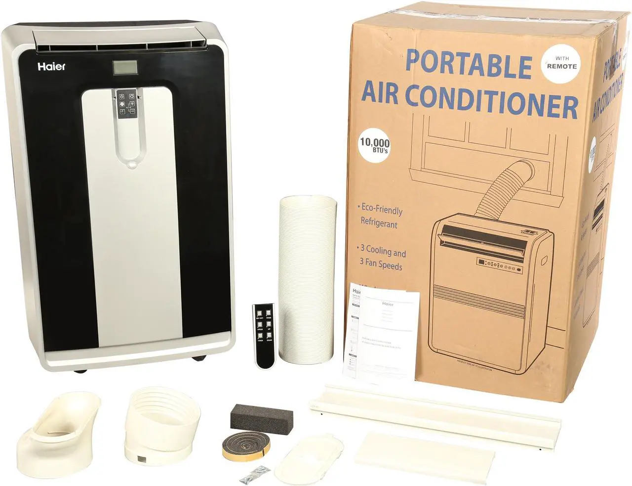 Alt view image 6 of 6 - Haier HPN10XCM 10,000 Cooling Capacity (BTU) Portable Air Conditioner
