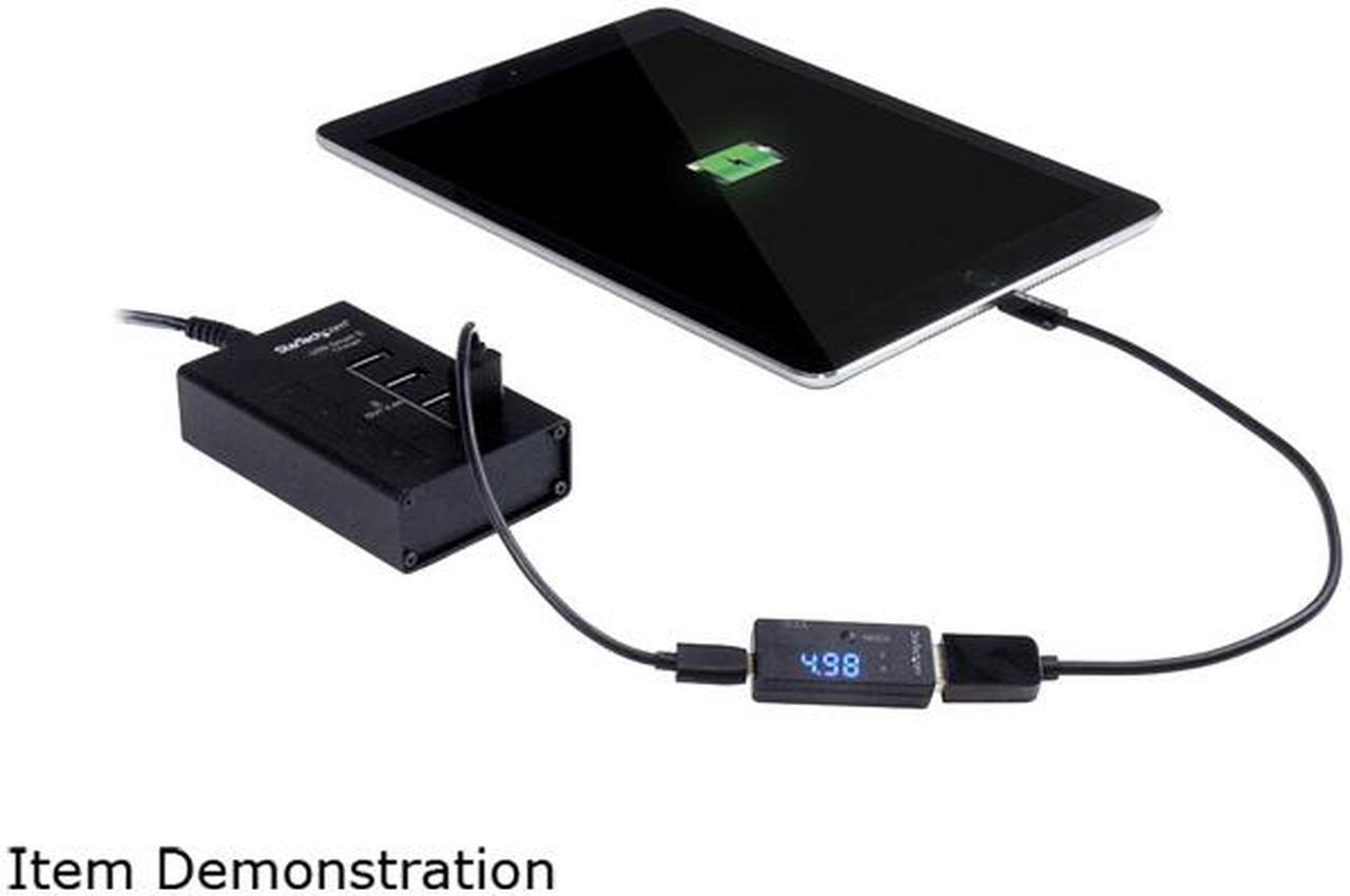 Alt view image 8 of 8 - StarTech.com USB Voltage and Current Tester Kit - USB Voltage and Current Meter - USB Fast Charge Adapter