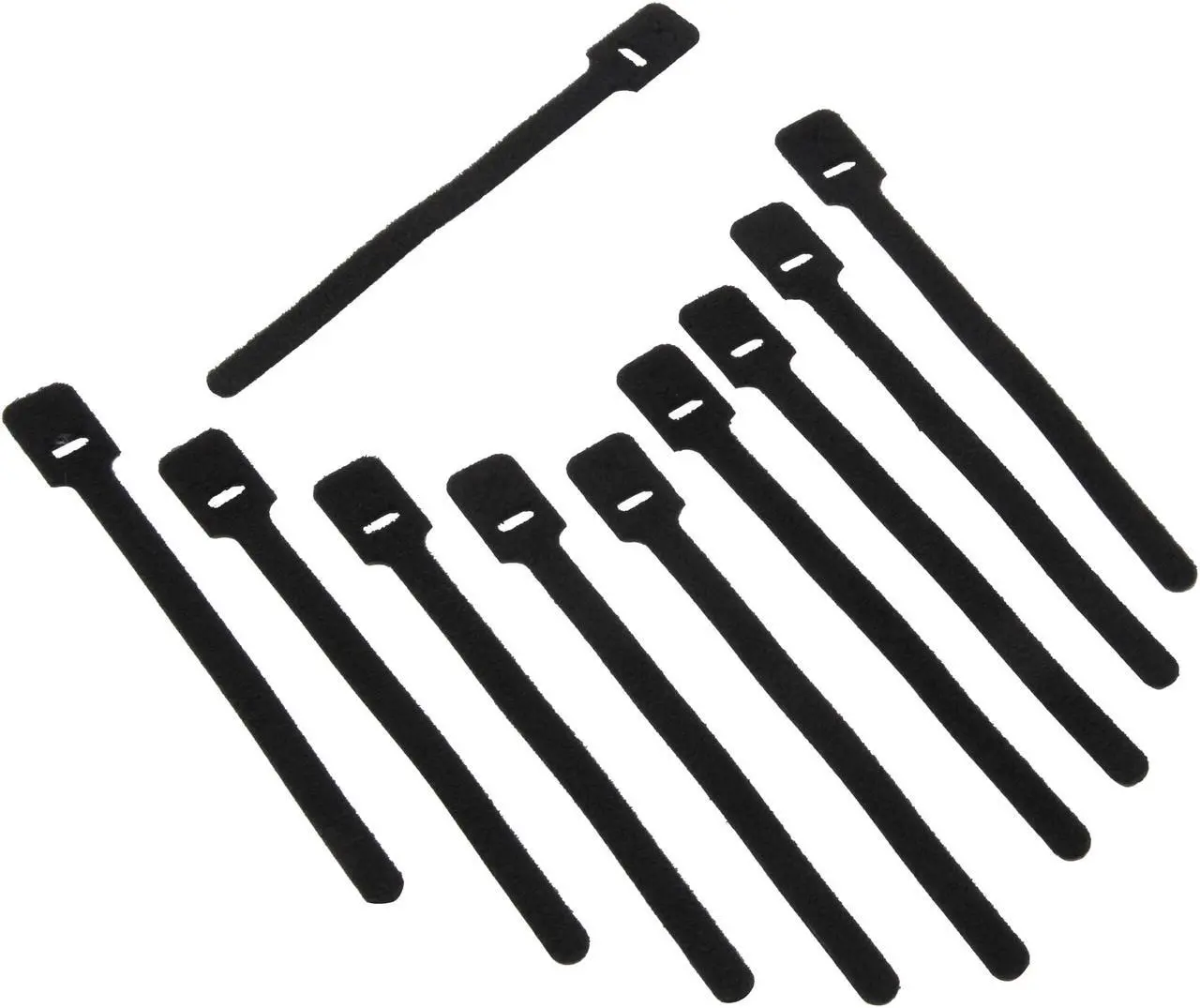 Main image of Nippon Labs VT-6-BK Nippon Labs 6" Velcro Resuable Ties Black Color 10pcs/bag - OEM