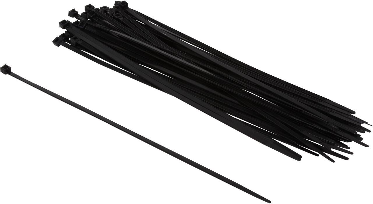 C2G/Cables To Go 43223 11.5 Inch Releasable/Reusable Black Cable Ties - 50 pack