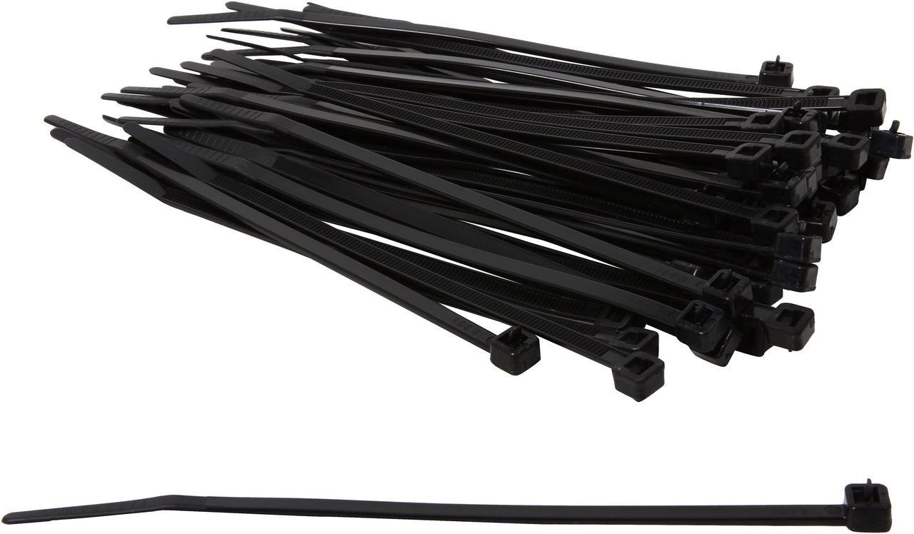 C2G/Cables To Go 43221 6 Inch Releasable/Reusable Black Cable Ties, 50 Pack