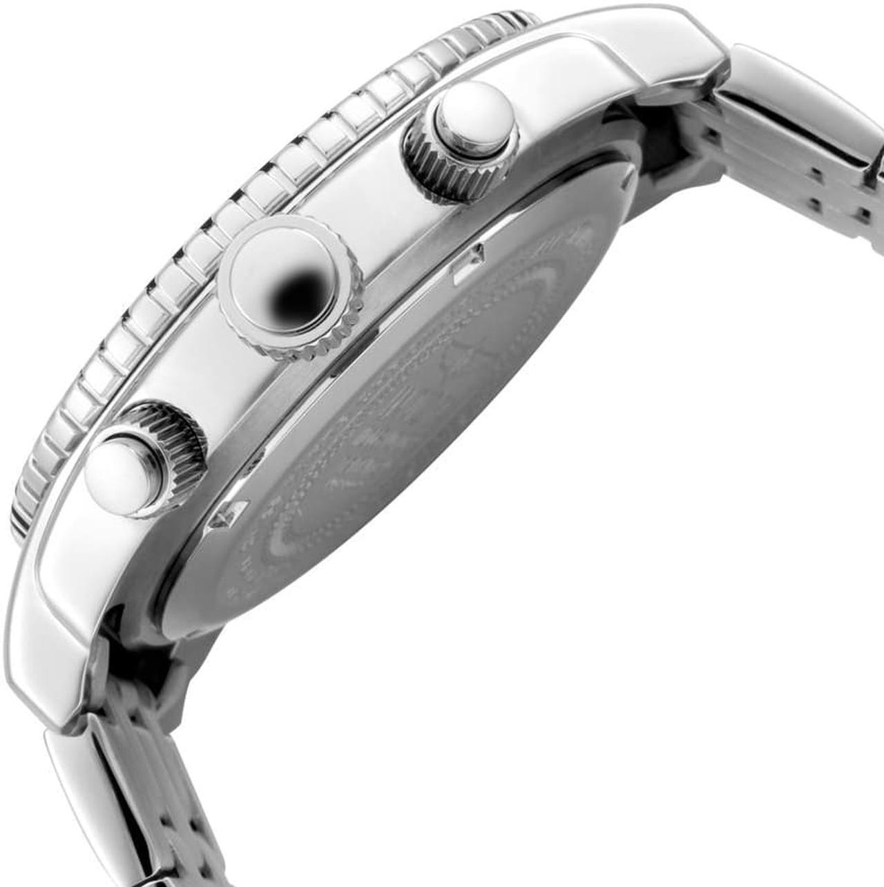 Alt view image 6 of 12 - Invicta 0621 Men's Stainless Steel Black Dial Chronograph