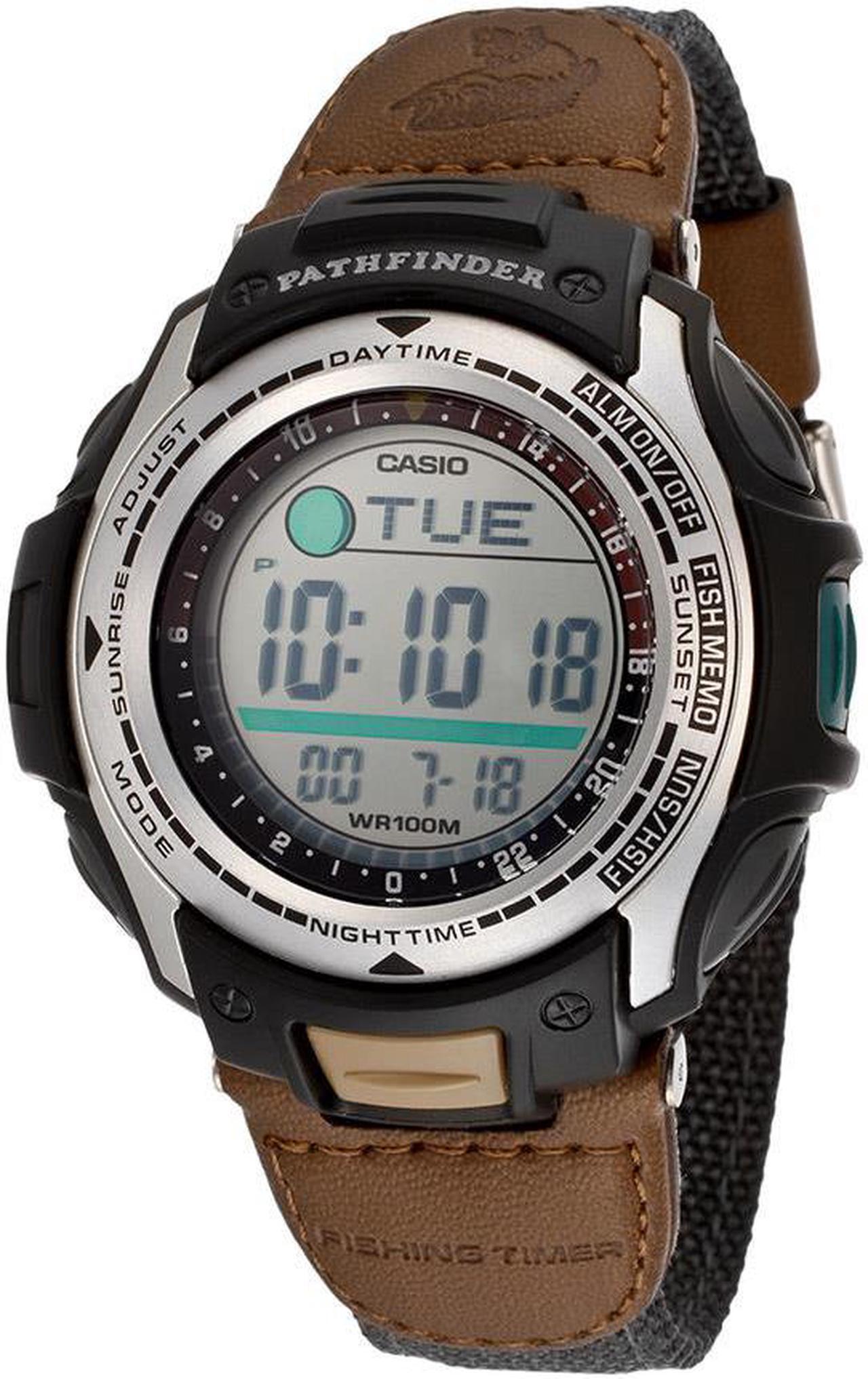Alt view image 7 of 10 - Casio Pathfinder Fishing And Hunting Timer Mens Watch PAS400B-5V