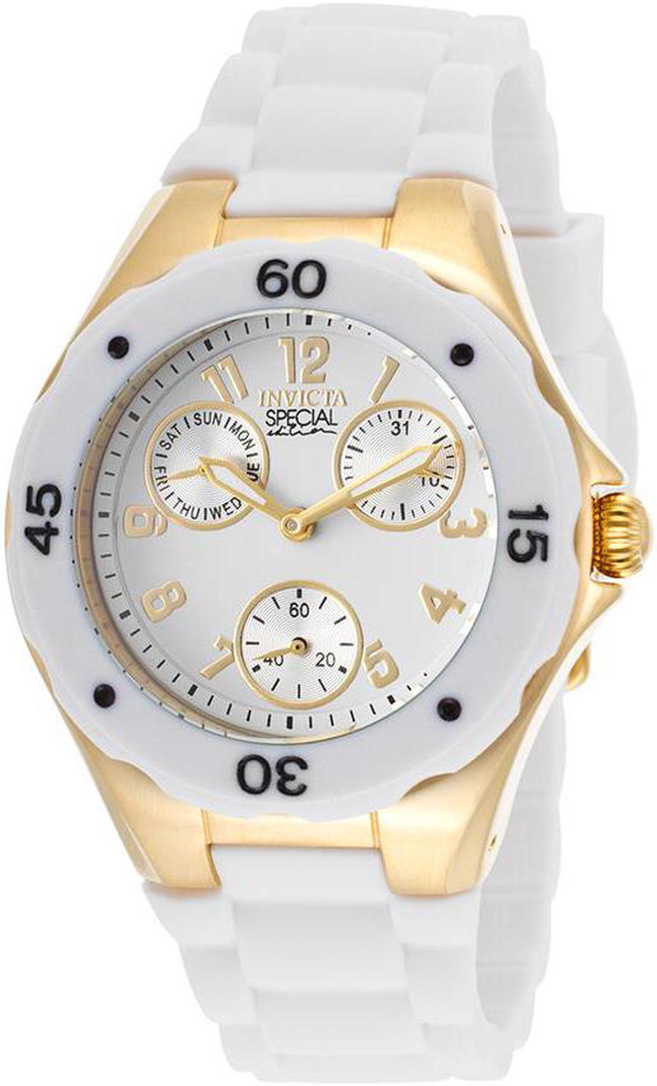 Alt view image 5 of 17 - Invicta 18796 Women's Chronograph White Polyurethane Flame Fusion Watch